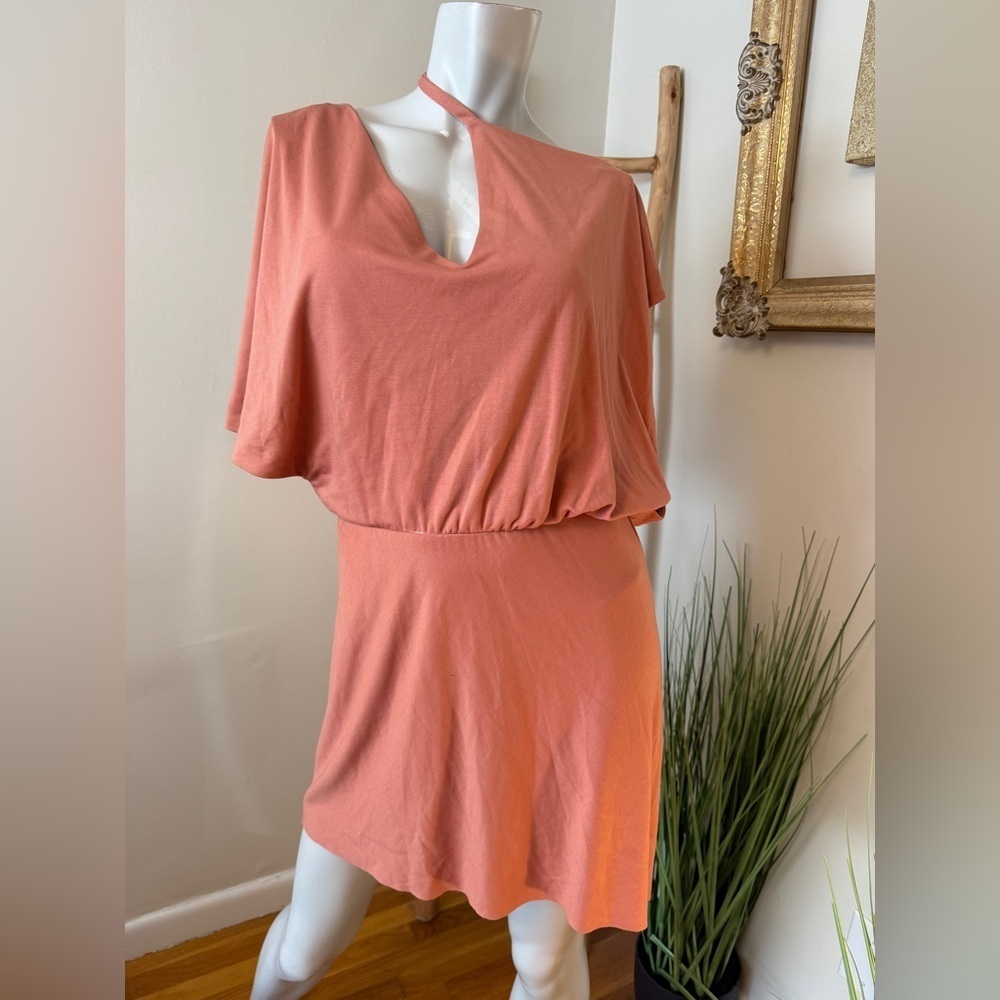 Free People Sample Dress Oopsie Baby Mini Dress XS Coral Orange NWT